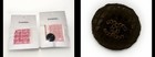 X2 CHANEL Pink Fabric Swatch Tweed + Collectible Black Rhinestone Loose Button — photo 1