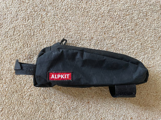 Alpkit Bicycle Bikepacking Bike Touring Top Tube Bag Black