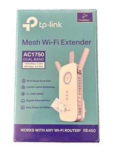 TP-Link WiFi Répéteur d'extension de portée AC1750 Double bande RE450 Internet Booster Nouveau