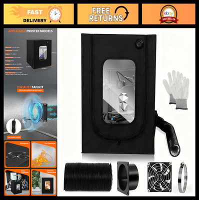 3D Printer Enclosure Tent with Ventilation, Fireproof & Dustproof Cover, Fits Mo