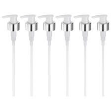 6 Pcs Soap Dispenser Pump Heads Switch Pumphead for Standard 28/410, Gold/Black