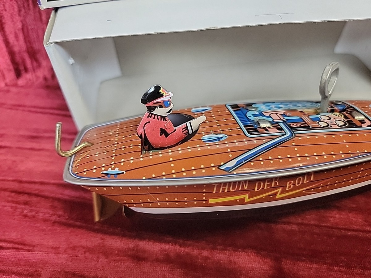 Schylling Collector Series 1996 Tin Speedboat Thunderbolt G5