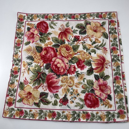 April Cornell Pillow Covers x2 Florals 15" Sq Reversible Button Cottage Core - Picture 5 of 10
