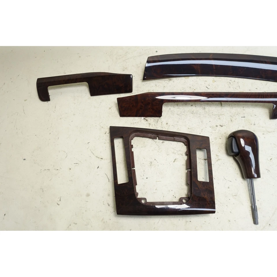 Juego de molduras de madera para tablero de turismo sedán serie 3 99-06 BMW E46 4 puertas madera de mirto Foto 2 de 4