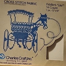 Cross stitch fabric fiddler's light charles Craft inc