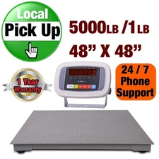 Prime Scale Series 5000x1lb Floor Scale 48"x48" with PS-IN108 Indicator