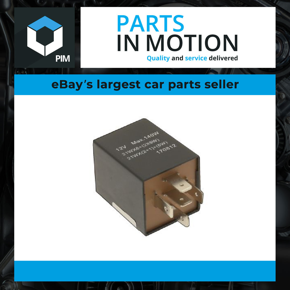Flasher Unit VE725033 Cambiare Indicator Relay Genuine Top Quality Guaranteed