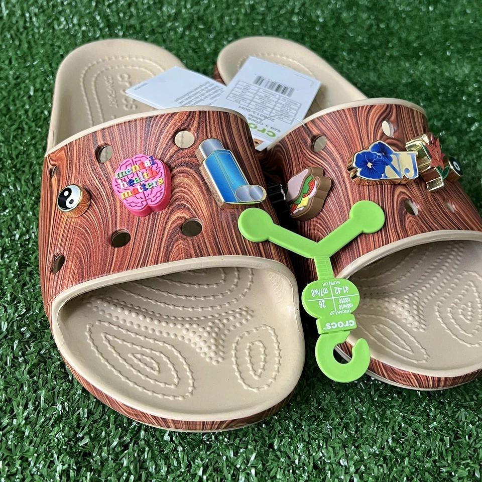 Zapatillas clásicas SZA X CROCS para mujer 10/hombre 8 grano madera 208013-90H Foto 3 de 4