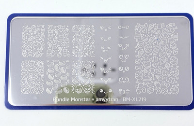 Rare Bundle Monster Maniology amytran BM-XL219 Nail Stamping Stamp Plate Kawaii