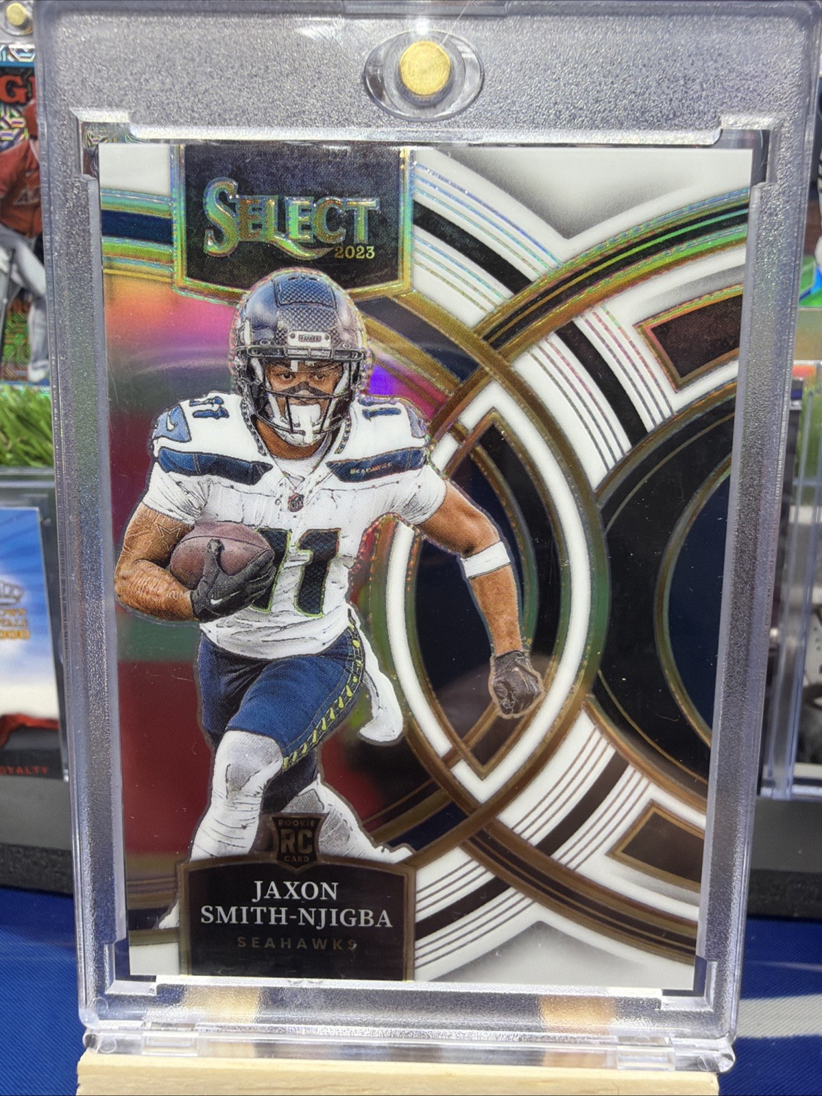 2023 Panini Select - Premier Level Jaxon Smith-Njigba #174 White Prizm /35 (RC)
