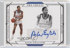 2020-21 National Treasures NBA Greats Signatures 41/99 Alex English Auto HOF s3g