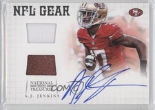 2012 National Treasures Dual Materials Signatures 43/49 AJ Jenkins #16 Auto 0f8