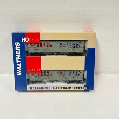 Walthers Ho 932-23683, 50' Airlisde Hopper 2-Pack, Hostess/Wonder Bread NEW/RARE