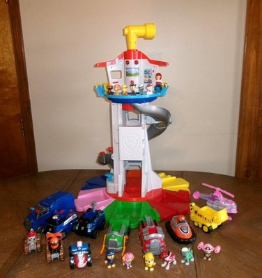 Paw Patrol My Size Lookout Tower VEHICLES, FIGURES Complete sets LOT HTF Toy