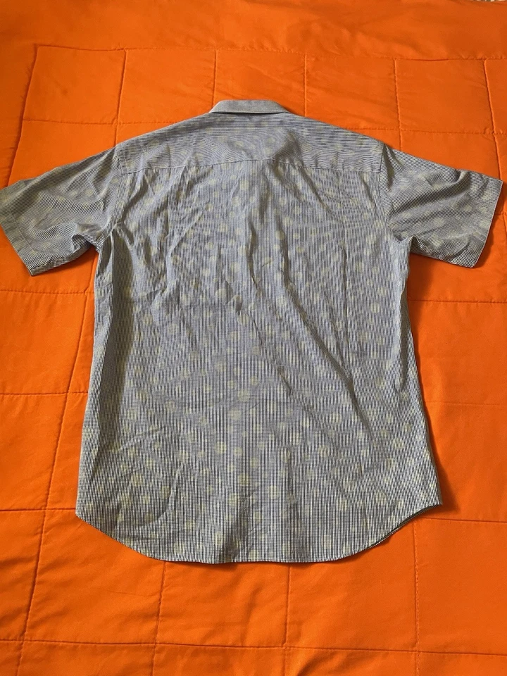 BUGATCHI Shirt Medium Mens Button Up Short Sleeve Mens - Image 2 of 4