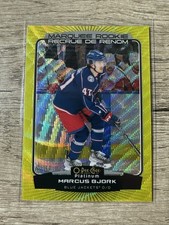 2022-23 O-Pee-Chee Platinum - Marquee Rookies Marcus Bjork #261 Yellow Surge...