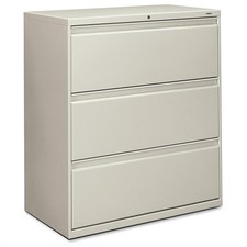 The Hon 883LQ 36" Lateral File Steel 3 Drawer Legal Letter