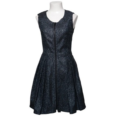 Trussardi Jeans, Kleid, Größe: 40, Blau/Schwarz/Silber #4hm
