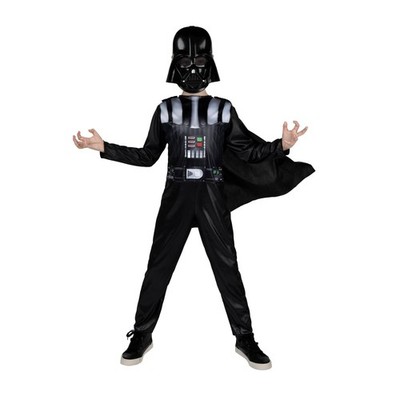 Darth Vader Youth Costume Black Jumpsuit Cape and Mask Star Wars Outfit