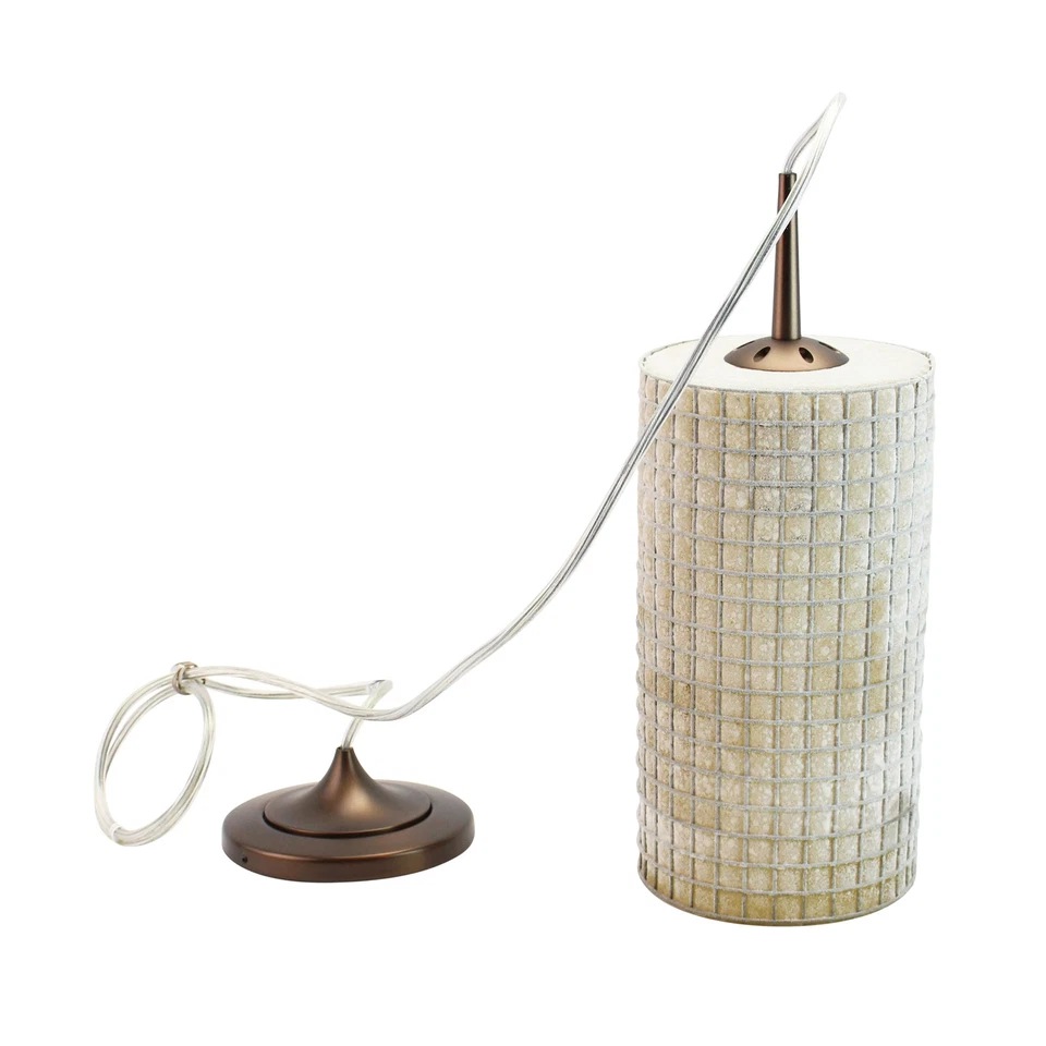 COLGANTE INDUSTRIAL BRUCK LIGHTING BRL110114 SIERRA VIDRIO/MALLA, VIDRIO ÁMBAR Foto 2 de 4