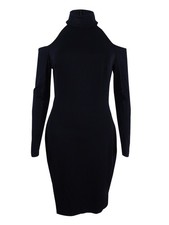 Lauren Ralph Lauren Women's Cold-Shoulder Sheath Dress (16, Black) 190232825462
