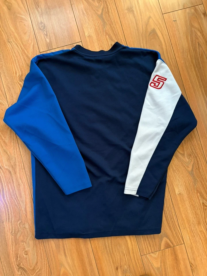 Camiseta FUBU Colección Liga Oficial XL Hombre’s 05 Manga Larga Rojo Azul Foto 3 de 4