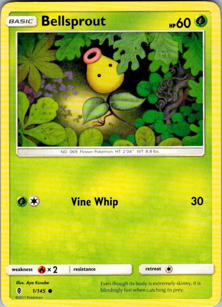 Bellsprout Guardians Rising 1/145 Common Pokemon Near Mint