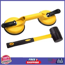 Floor Gap Fixer Tool for Laminate Flooring Repair with Suction Cup & Mallet