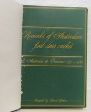 Records of Australian first class cricket in Australia & Overseas 1851 - 1989