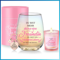 Personalisierte WeingläSer 480Ml Geschenk FüR Freundin Geburtstagsgeschenk Set