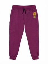 Carhartt Women's C51113 Wine Scrub Pants Size XL