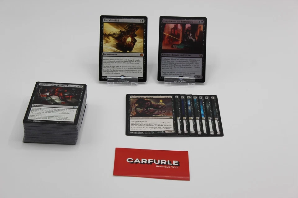 Lot de cartes Magic - 100 cartes de la même couleur - Co/Unco/Rare/Mythique - FR - Photo 1/1