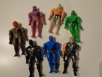 komplettes Set SUPER NINJA - THE INVISIBLE WARRIORS Action Figuren - kein MOTU