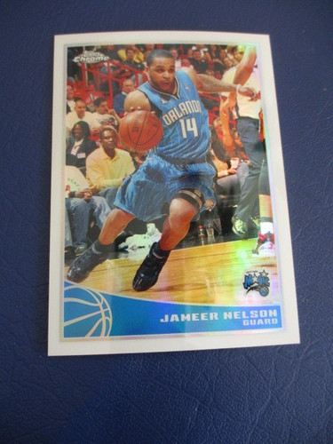 Jameer Nelson [Refractor] #72 2009 Topps Chrome card