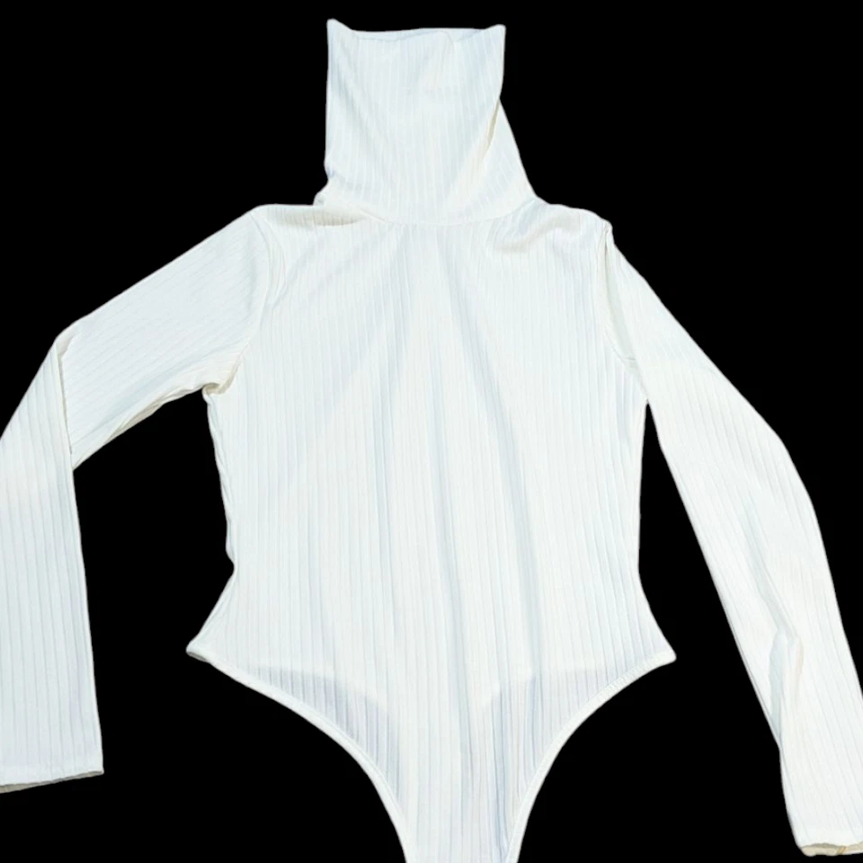 Mujer - Boohoo Body Cuello Alto - Nuevo Blanco Talla Med US 6 UK 10 EUR 38 Foto 4 de 4