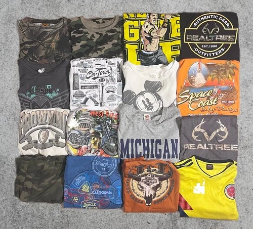 Huge Lot Of 16 Harley Realtree Aop Vintage Shirt S-XXL Resel Vintage vintage concert t-shirt, vintage, size XXL, single stitch, B+ condition
