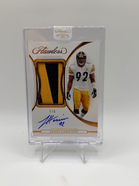 2025 Panini Flawless James Harrison Patch Autographs Bronze Game Worn  /6