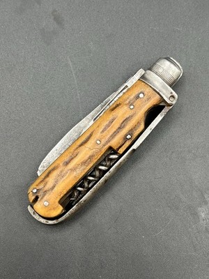 Rare Antique Slater Brothers Farriers Horseman s Multi Tool Pocket Knife 1800s