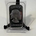 SilverTowne Indian Head Buffalo 1 Troy Ounce .999 fine silver bar.
