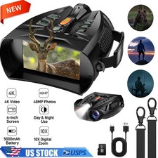   Night Vision Goggles, 4K Night Vision Binoculars 5000mAh Charging Battery 32GB