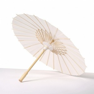 Parasol Decorativo Blanko Parasol Papel Blanco para Espectáculo de Baile