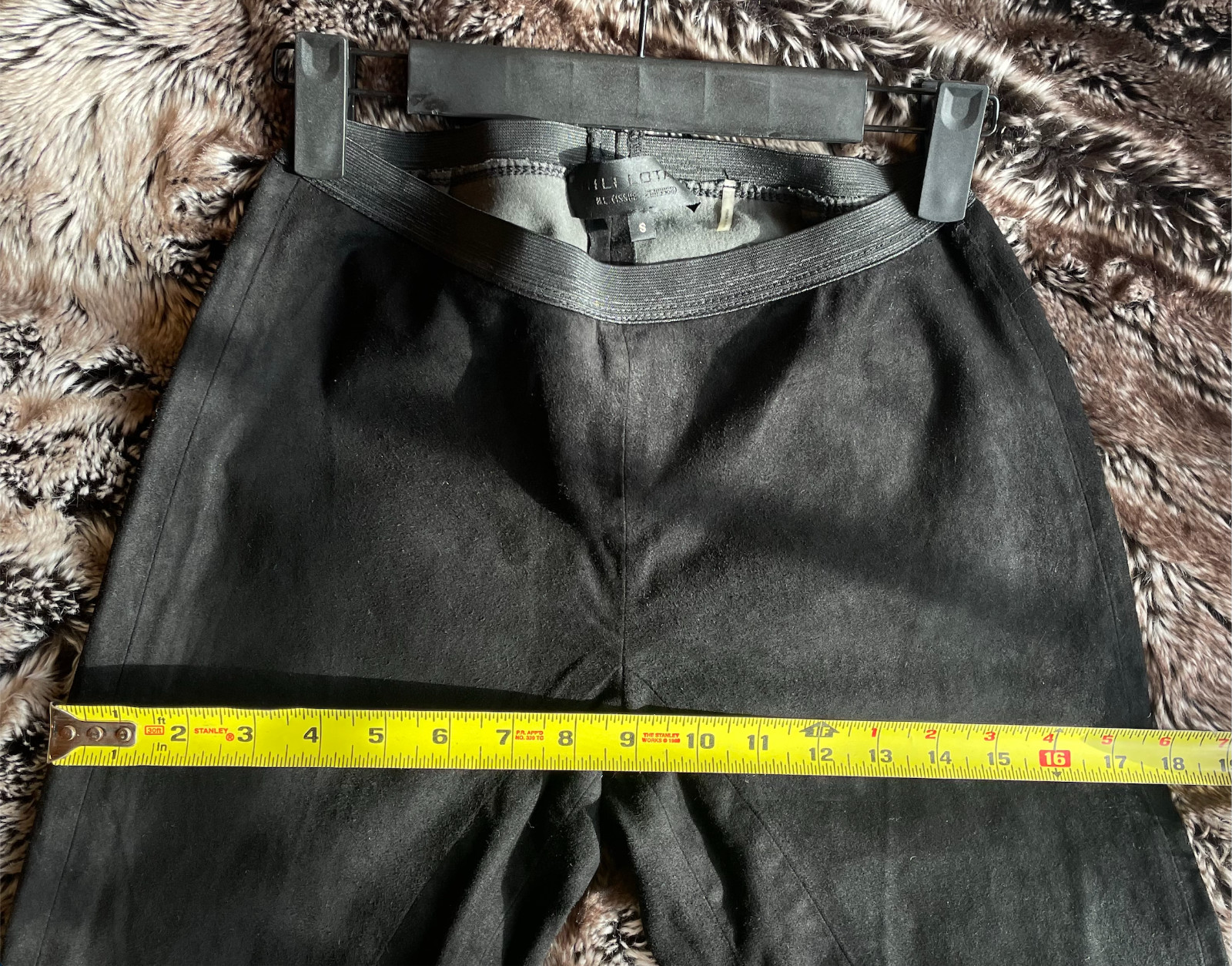 NILI LOTAN 100percent Genuine Suede Leather Pant SM/MED 27" Waist 33" Inseam image 2