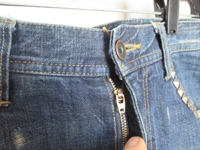 Issey Miyake Tete Homme Japanese denim blue jeans T.E. vtg
