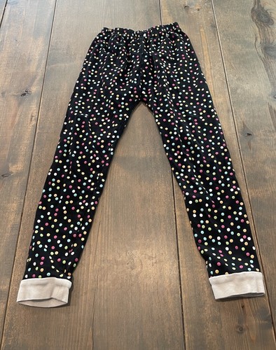 June & January Girl’s Black Multicolored Polka Dots Pajama Pant Shirt Set Sz:5/6 - Picture 3 of 9
