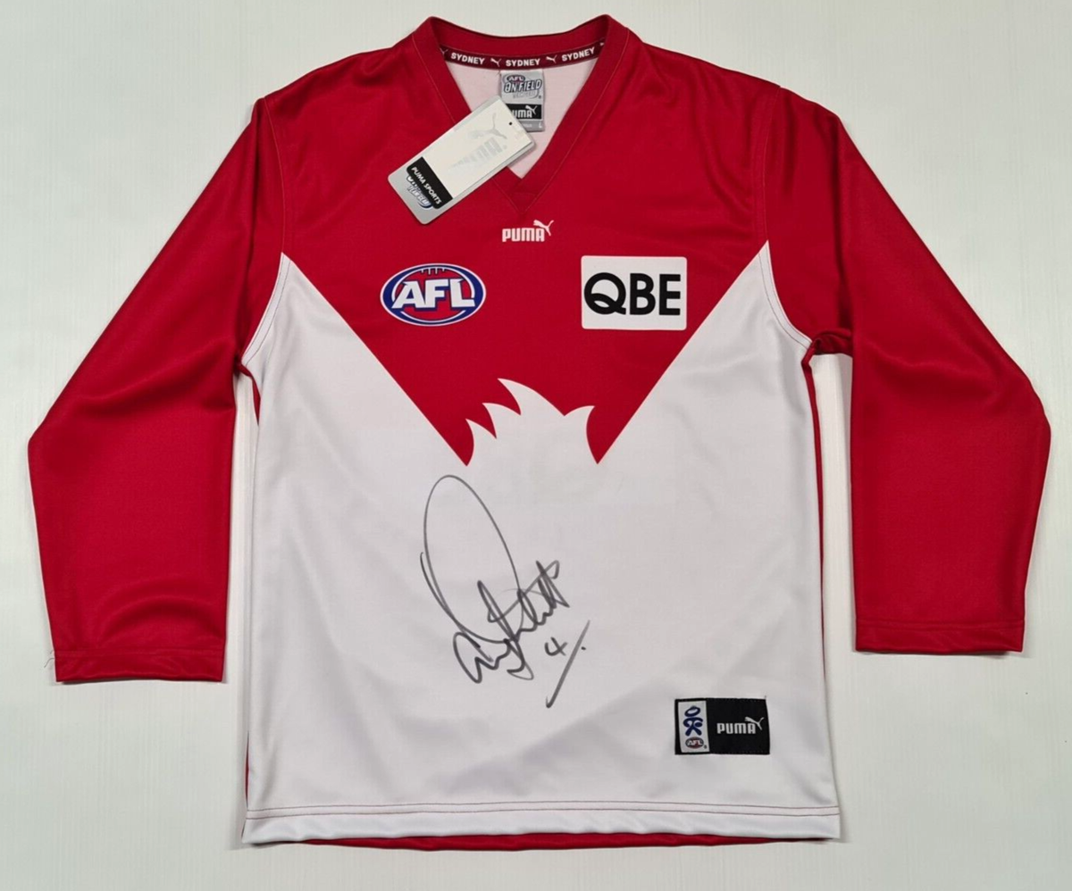 Sydney Swans Tony Lockett Signed Long Sleeve Puma Jumper AFL Men's - Main Image