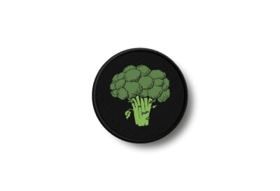 Patch aufnäher aufbügler Brokkoli