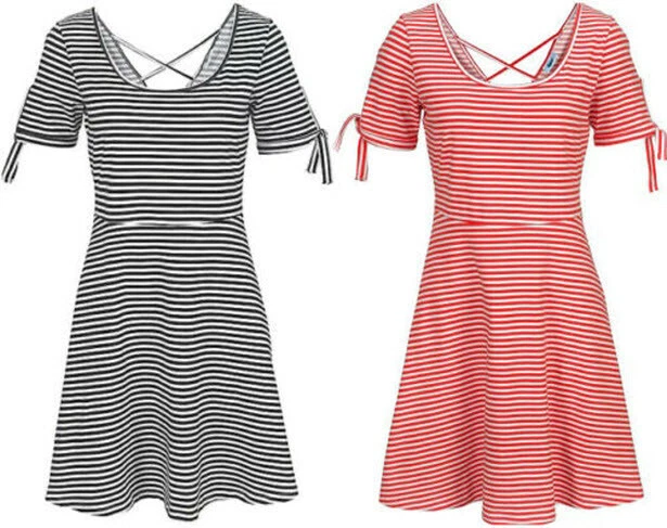 NEU ROT WEISS MARITIM RINGEL STRAND SOMMERKLEID 40 42 44 46 BEACH TIME *53977260 - Bild 4 von 4