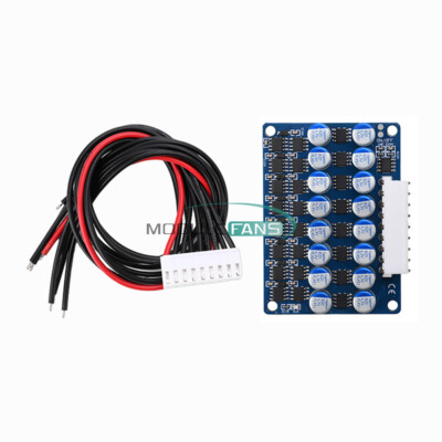 4S 6S 8S 3A Balance Li-ion LiFePO4 Battery BMS Active Equalizer Board Capacitor