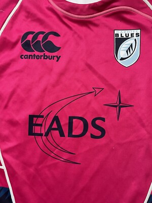 Cardiff Blues Rugby Jersey Pink Canterbury Away Shirt 2008/09
