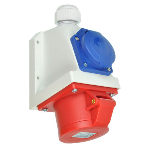 Kombi Wandsteckdose CEE 16A 5P 400V mit 230V Steckdose IP44 – IP67 - Bild 7 von 16